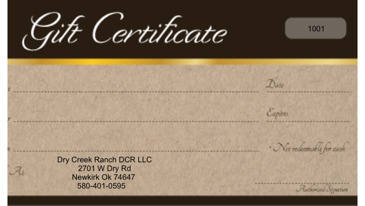 Gift Certificate